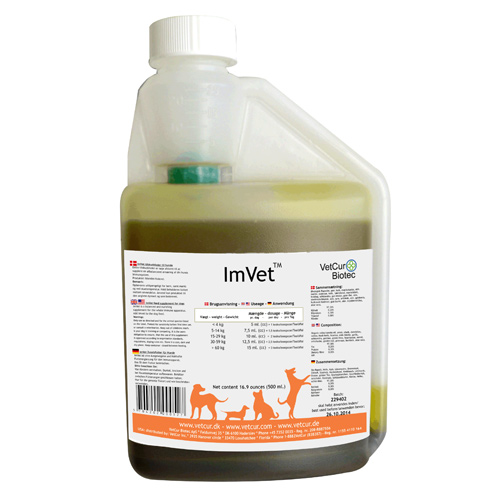 Se ImVet olietilskud til hund - til stærkt immunsystem, 500 ml hos Well.dk