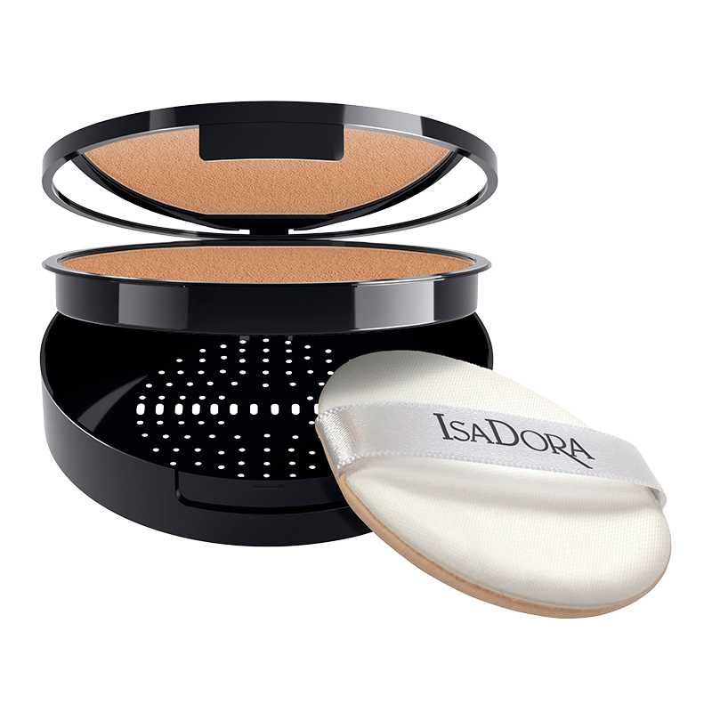 Se IsaDora Nature Enhanced Flawless Compact Foundation 86 Natural Beige (10 g) hos Well.dk