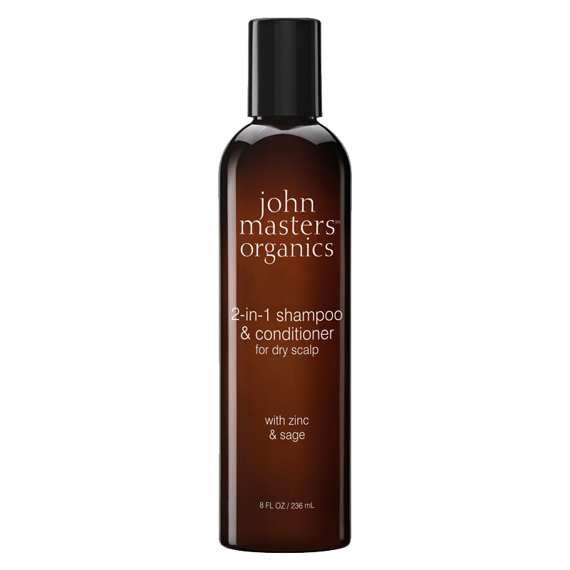 John Masters Zink and Sage 2-in-1 Shampoo And Conditioner For Dry Scalp 236 ml.