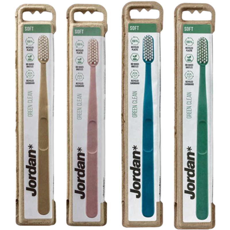Jordan Green Clean Tandbørste, Soft (1 stk)