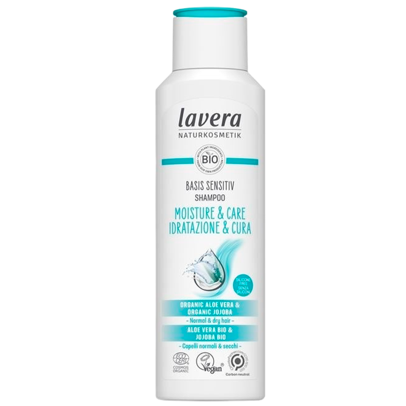 Se Lavera Shampoo Moisture & Care Basis Sensitiv, 250ml hos Well.dk