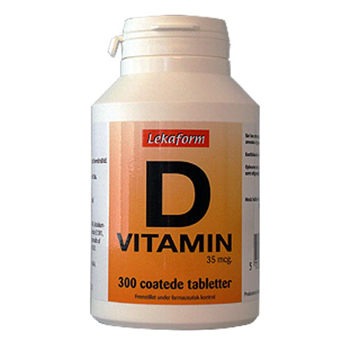 Se Lekaform D-Vitamin (300 tab) hos Well.dk