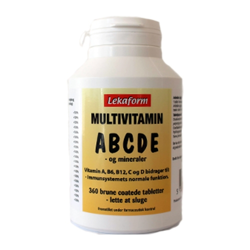 Billede af Lekaform Multivitamin ABCDE (360 tabletter)