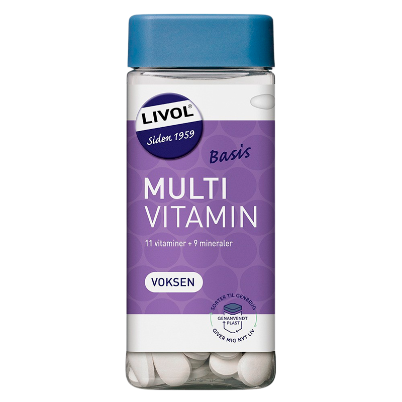 Se Livol Basis Multi Vitamin Voksen (230 tabs) hos Well.dk