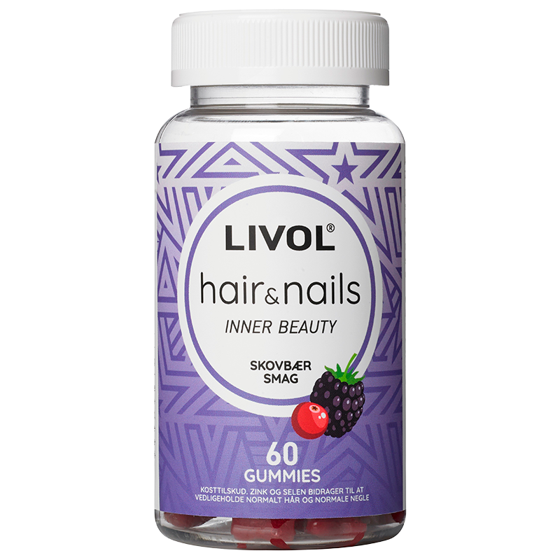Se Livol Ultimate Hair & Nails Gummies (60 stk) hos Well.dk