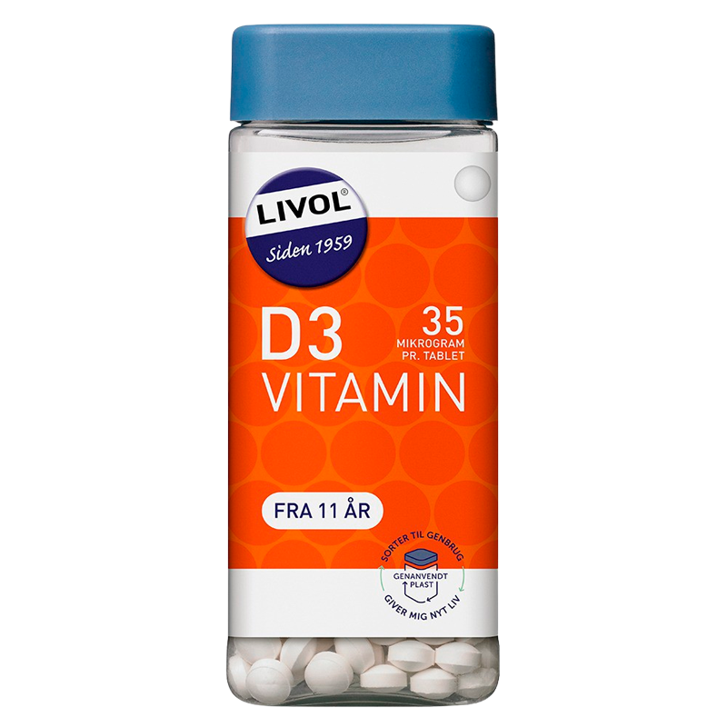 Se Livol Vitamin D 35 mcg, 350 tab / 170 g hos Well.dk