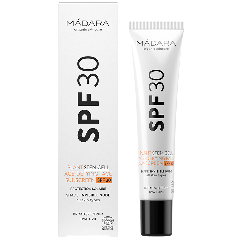 Se Madara Plant Stem Cell Age Protecting Sunscreen SPF 30 (40 ml) hos Well.dk