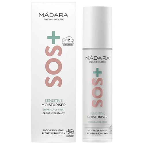 Se Madara SOS+ Sensitive Moisturiser (50 ml) hos Well.dk
