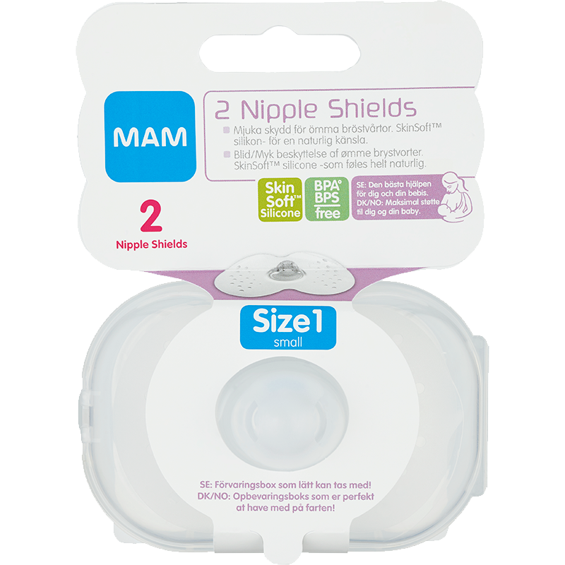 Se MAM Nipple Shield Size 1 (2 stk) hos Well.dk