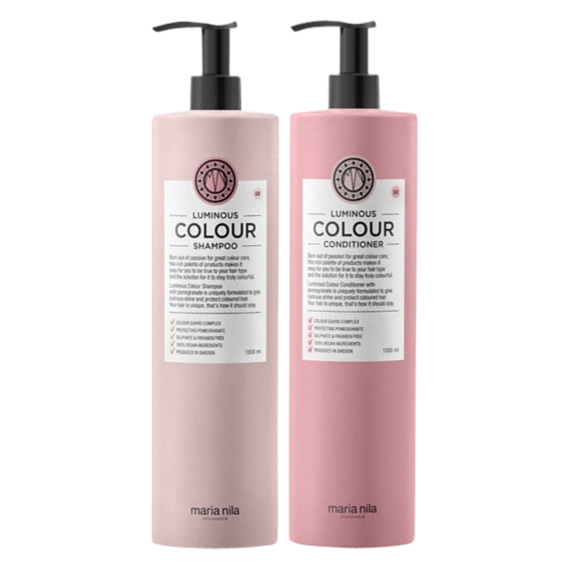 Billede af Maria Nila Luminous Colour Shampoo & Conditioner 2x1000 ml.