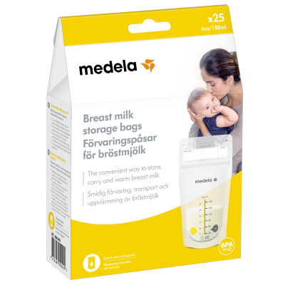 Billede af Medela Opbevaringspose For Brystmælk (25 stk) hos Well.dk