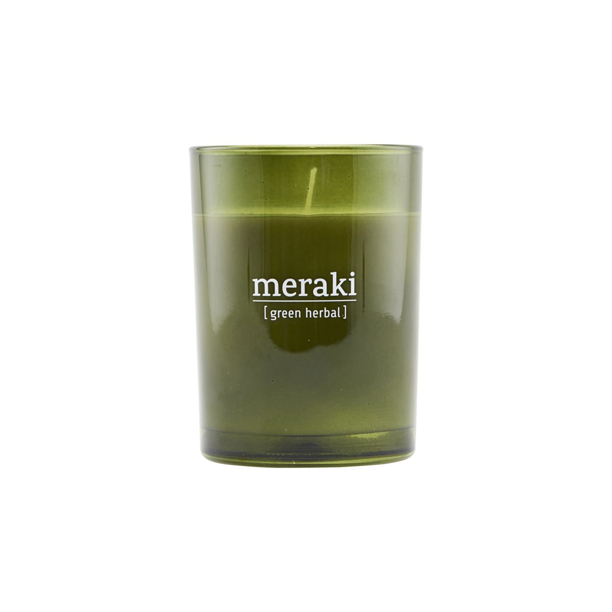 Billede af Meraki Scented Candle Green Herbal 8x10,5 cm. hos Well.dk