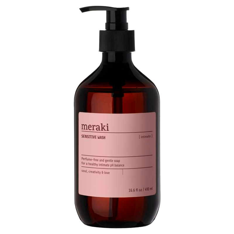 Se Meraki Sensitive Wash Parfumefri (490 ml) hos Well.dk