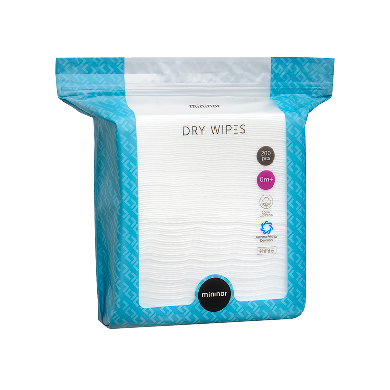 Se Mininor Dry Wipes (200 stk) hos Well.dk