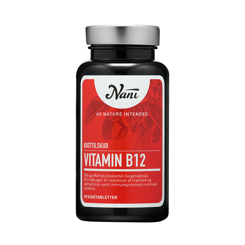 Se Nani Food State B12 Vitamin (90 kapsler) hos Well.dk