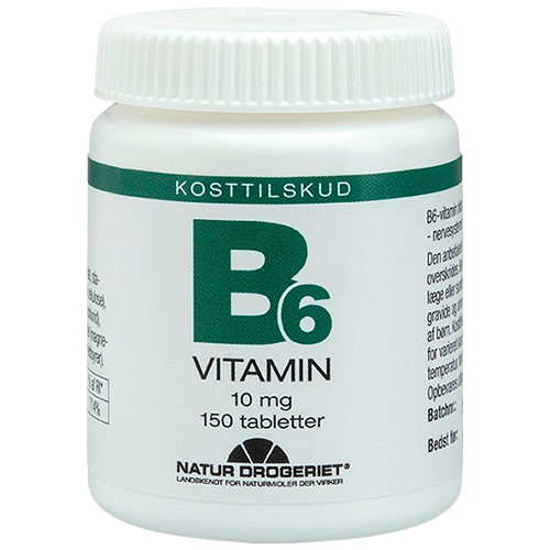 Se Natur Drogeriet B6-Vitamin 10 mg (150 tabl) hos Well.dk