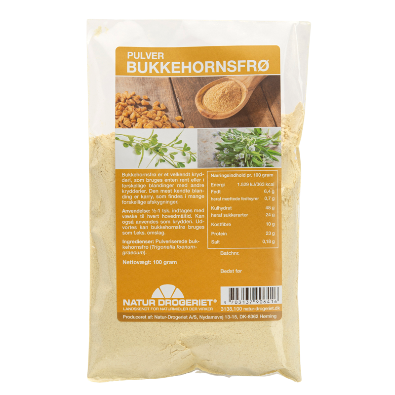 Natur Drogeriet Bukkenhornsfrø Pulver (100 gr)