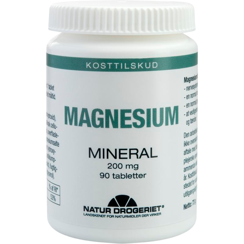 Billede af Natur Drogeriet Magnesium 200 mg (90 tabl) hos Well.dk