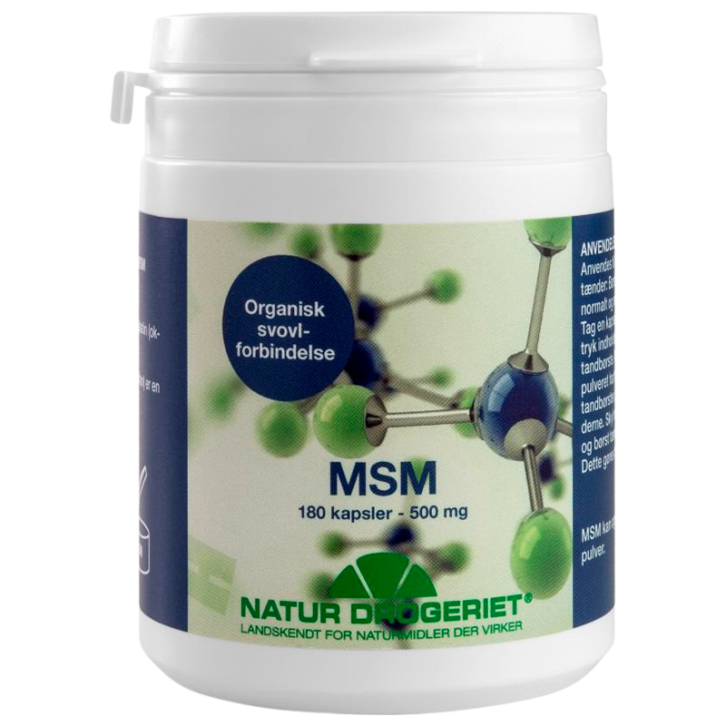Billede af Natur Drogeriet MSM 500 mg (180 kapsler)