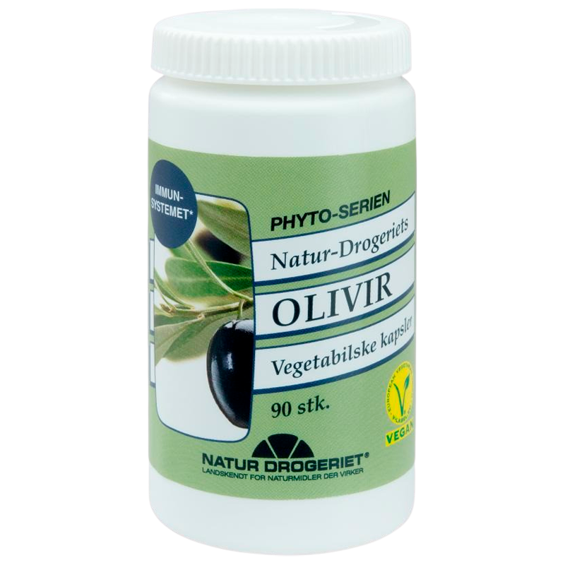 Billede af Natur Drogeriet Olivir 300 mg Olivenblade (90 kapsler)