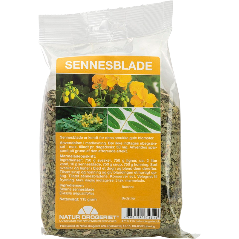 Se Natur Drogeriet Sennesblade (115 gr) hos Well.dk