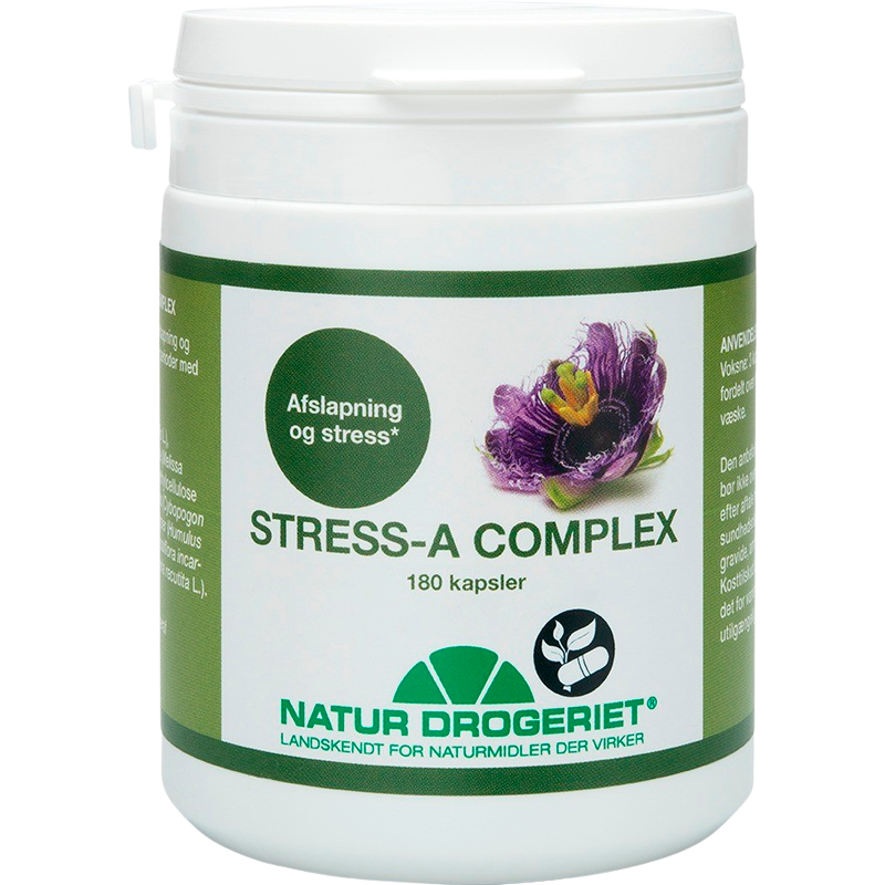 Se Natur Drogeriet Stress-A Complex 400 mg (180 kap) hos Well.dk