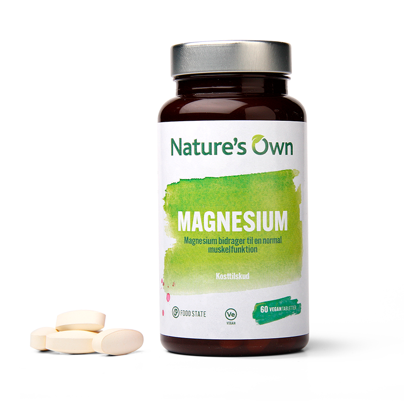 Se Natures Own Magnesium Food State, 60tab / 50g hos Well.dk