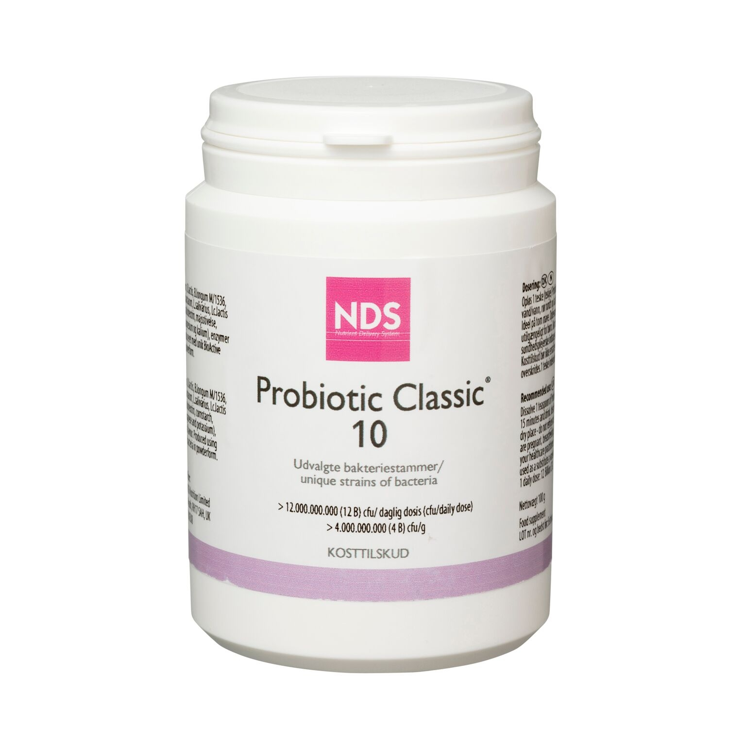 Billede af NDS Probiotic Classic 10 (100 gr) hos Well.dk