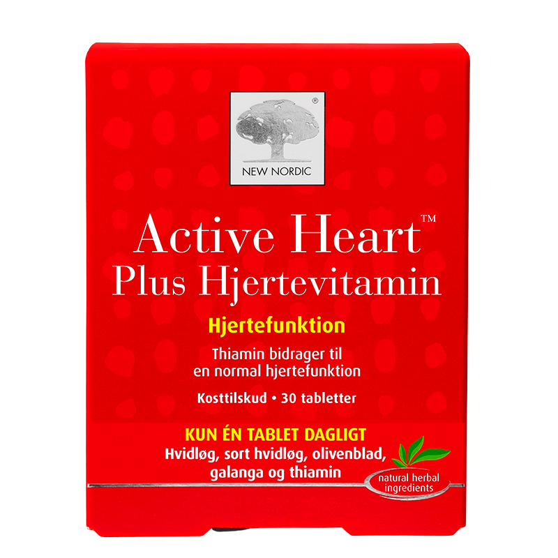 Billede af New Nordic Active Heart Plus Hjertevitamin (30 tabl) hos Well.dk