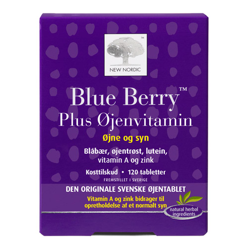Billede af New Nordic Blue Berry Plus Øjenvitamin (120 tabletter) hos Well.dk