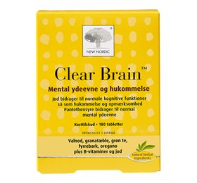 Billede af New Nordic Clear Brain (180 tabletter) hos Well.dk
