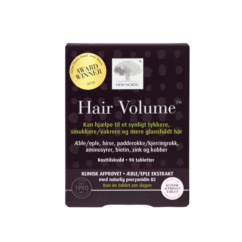 Se New Nordic Hair Volume (90 tabletter) hos Well.dk