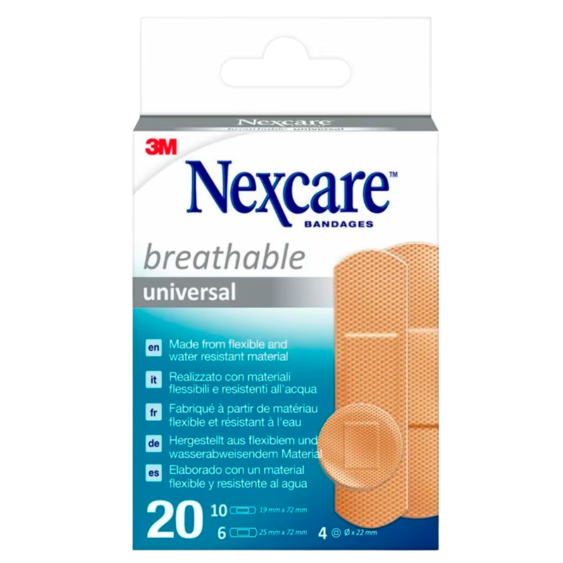 Nexcare Breathable Universal Plastre (20 stk)