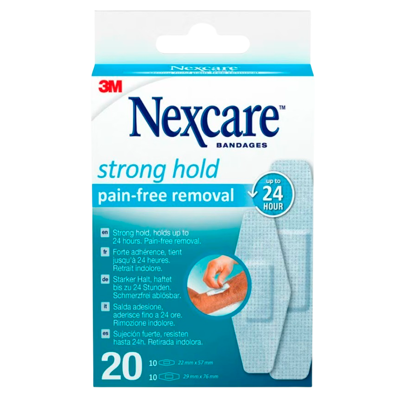 Nexcare Strong Hold Pain-Free Removal Plastre (20 stk)
