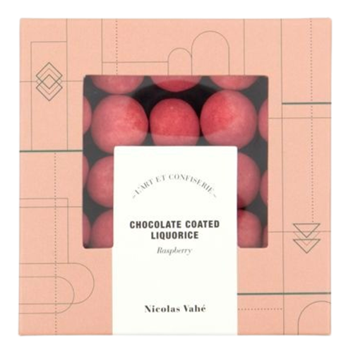 Se Nicolas Vahé Chocolate Coated Liquorice Raspberry (163 g) hos Well.dk