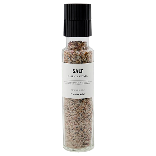 Se Nicolas Vahé Salt - Garlic & Fennel (240 g) hos Well.dk