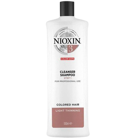 14: Nioxin Cleanser Shampoo System 3 1000 ml.