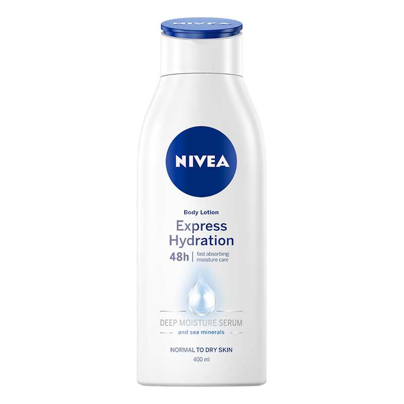 Se Nivea Express Hydration Body Lotion (400 ml) hos Well.dk