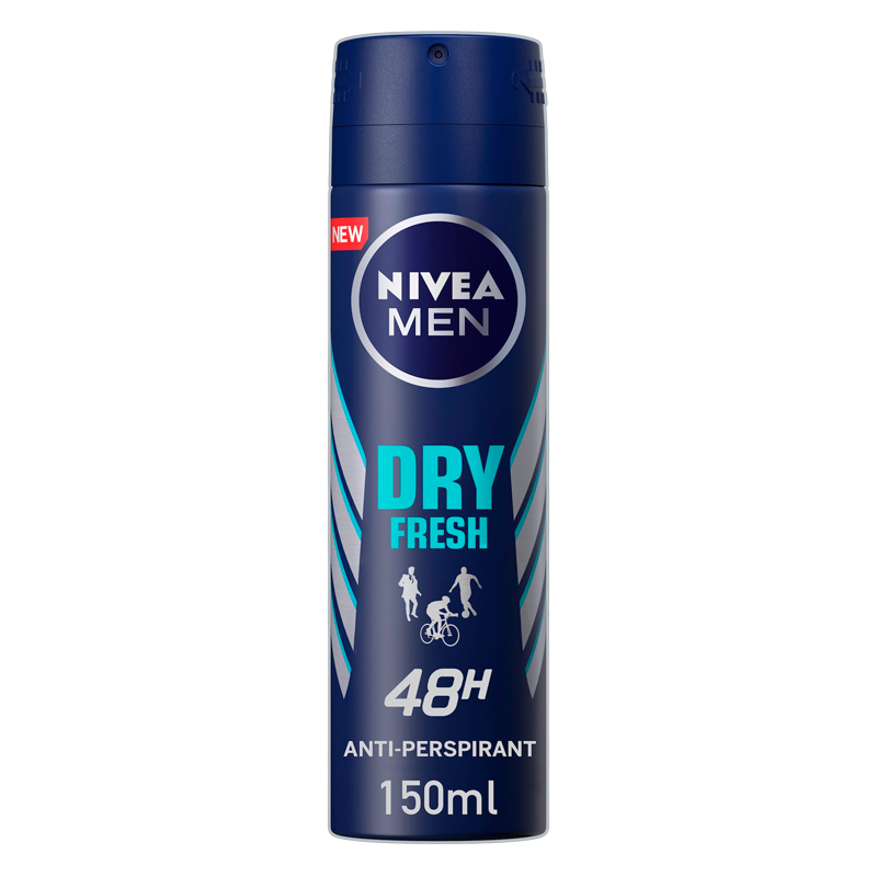 Billede af Nivea for Men Dry Fresh Male Spray (150 ml) hos Well.dk