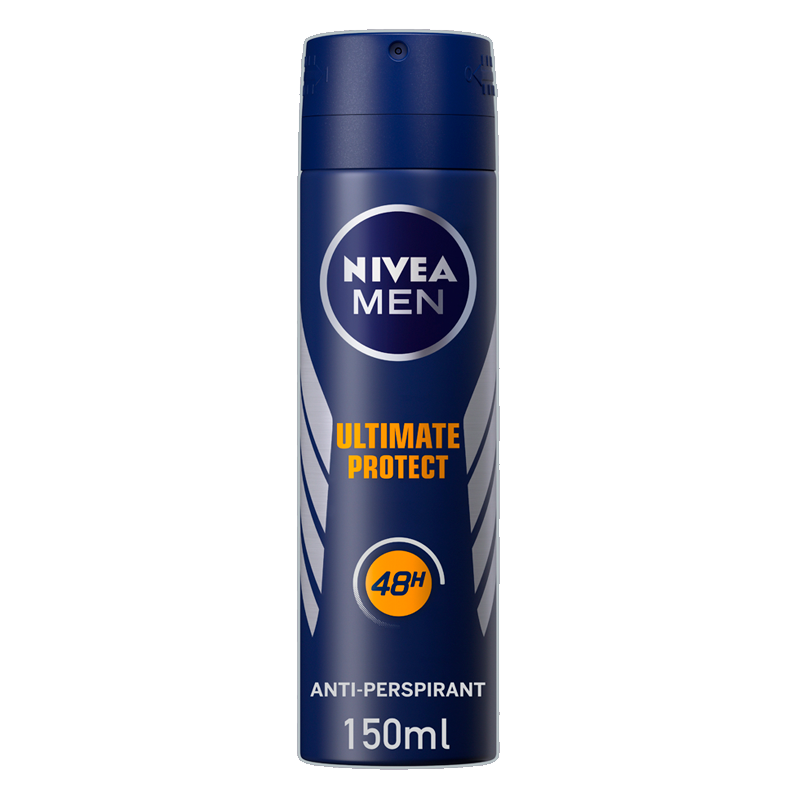 Se Nivea for Men Ultimate Protect Male Spray (150 ml) hos Well.dk