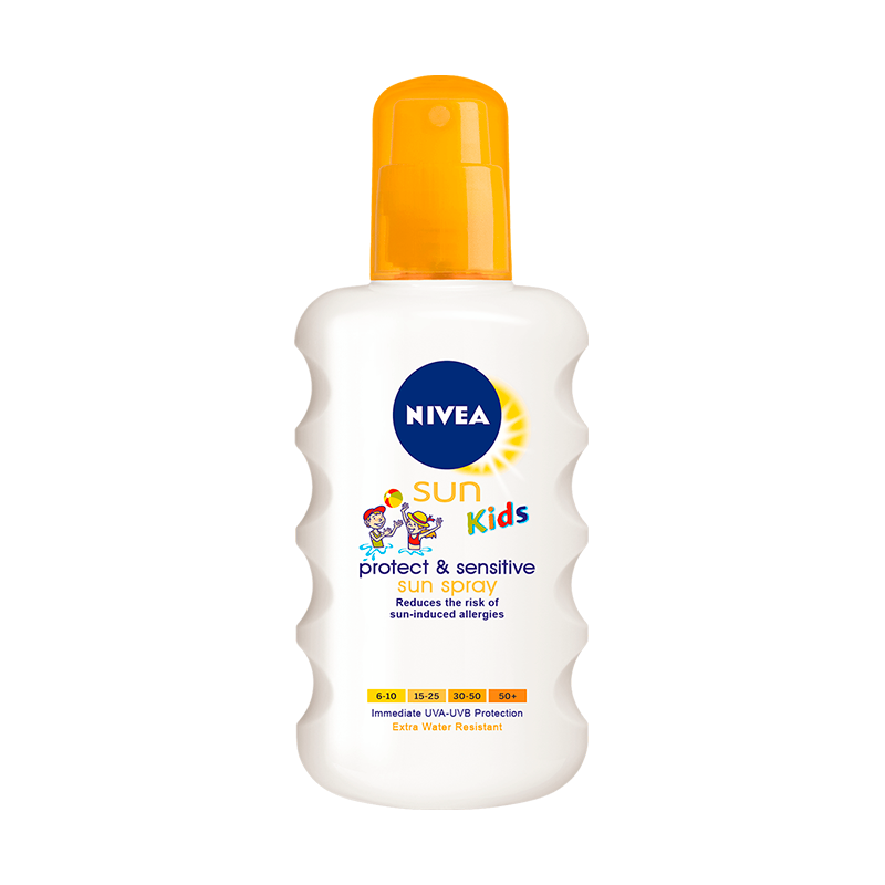 Billede af Nivea Kids Sensitive Sun Spray SPF 50+ (200 ml)