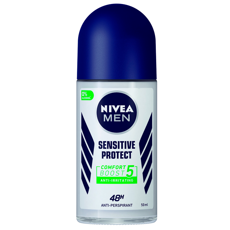 Se Nivea Men Senstive Protect Male Roll-on (50 ml) hos Well.dk