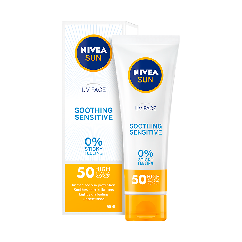 Billede af Nivea Sun Face Cream UV Sensitive SPF50 (50 ml) hos Well.dk