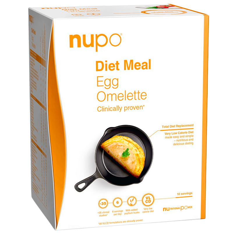 Se Nupo Diet Meal Egg Omelette 10port. hos Well.dk