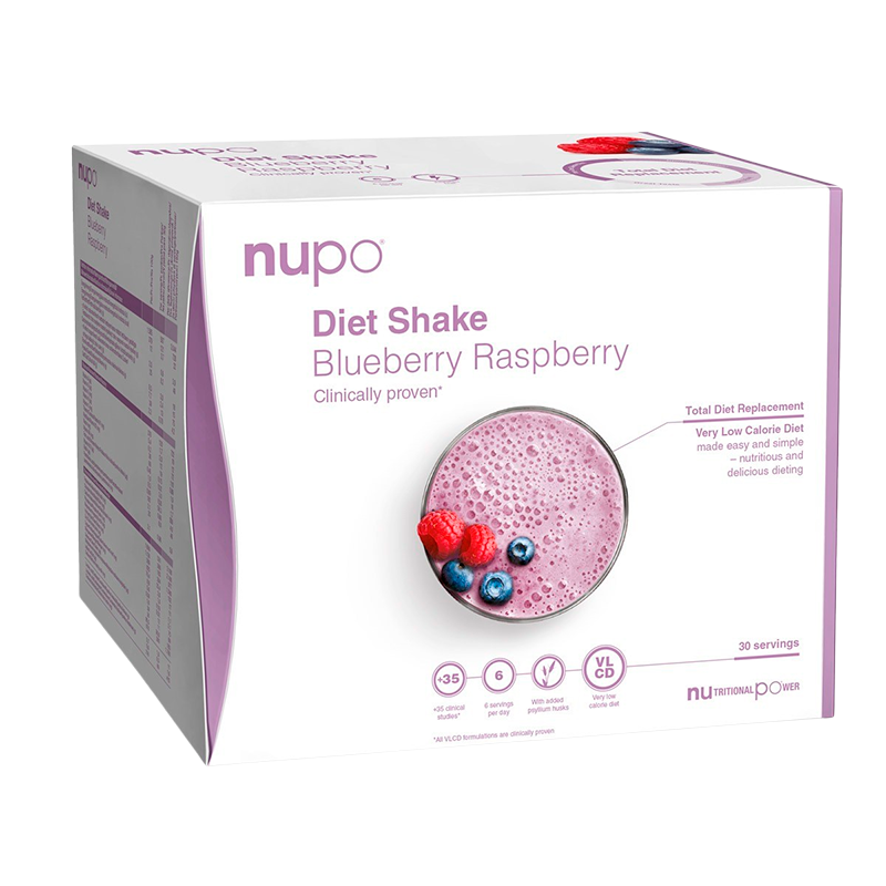 Billede af Nupo Diet Shake Blueberry Raspberry (30x32 g) hos Well.dk
