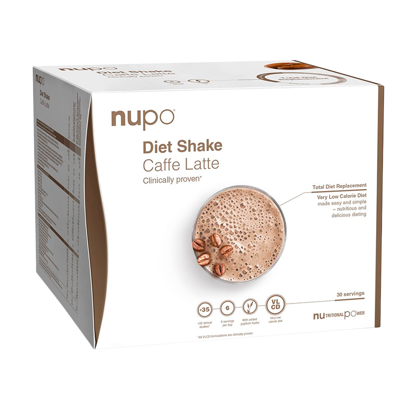 Se Nupo Diet Shake Caffe Latte (30x32 g) hos Well.dk