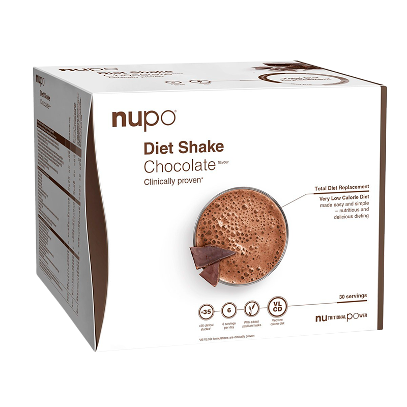 Se Nupo Diet Shake Chocolate (30x32 g) hos Well.dk