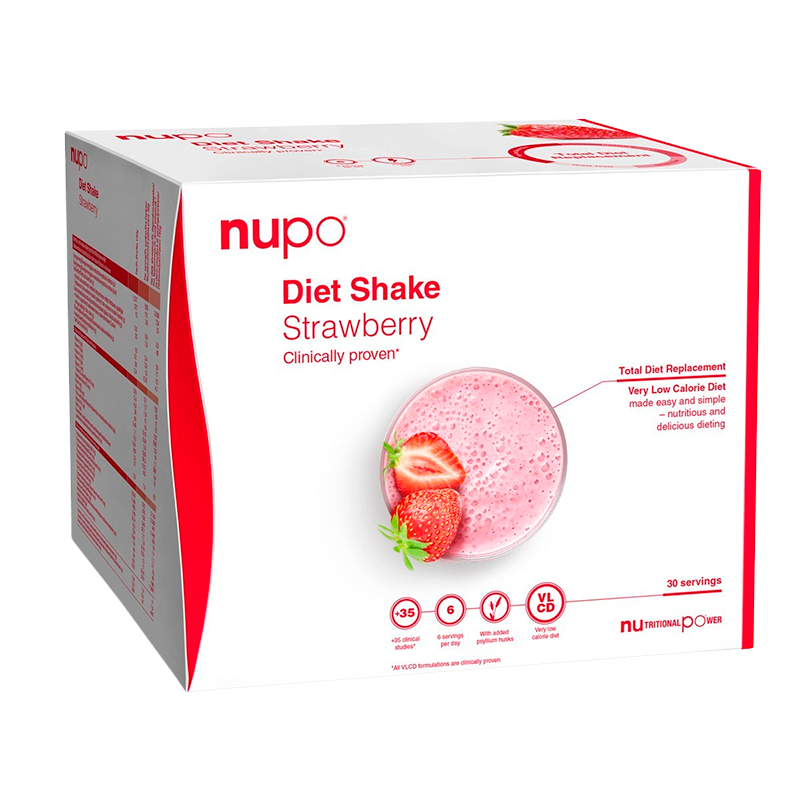 Billede af Nupo Diet Shake Strawberry (30x32 g) hos Well.dk