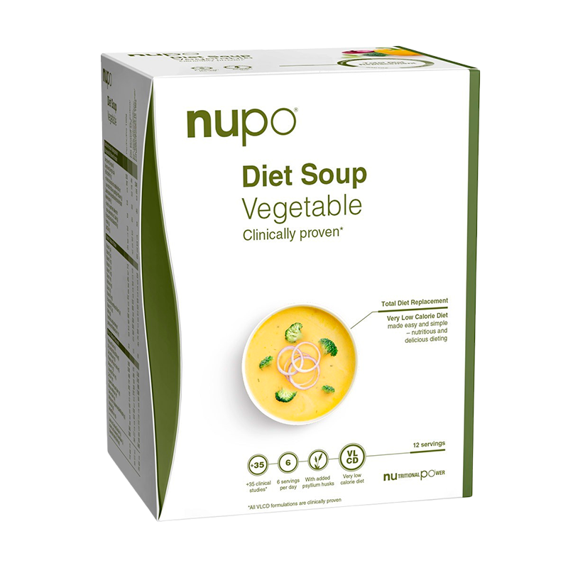 Se Nupo Diet Soup - Vegetable, 384g. hos Well.dk