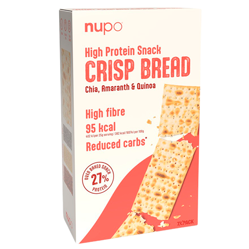 Se Nupo High Protein Snack Crisp Bread, 7stk. hos Well.dk